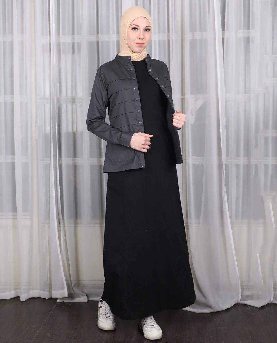 Urban Fashionista Mock Jacket Jilbab