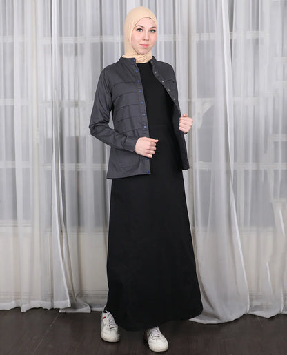 Urban Fashionista Mock Jacket Jilbab
