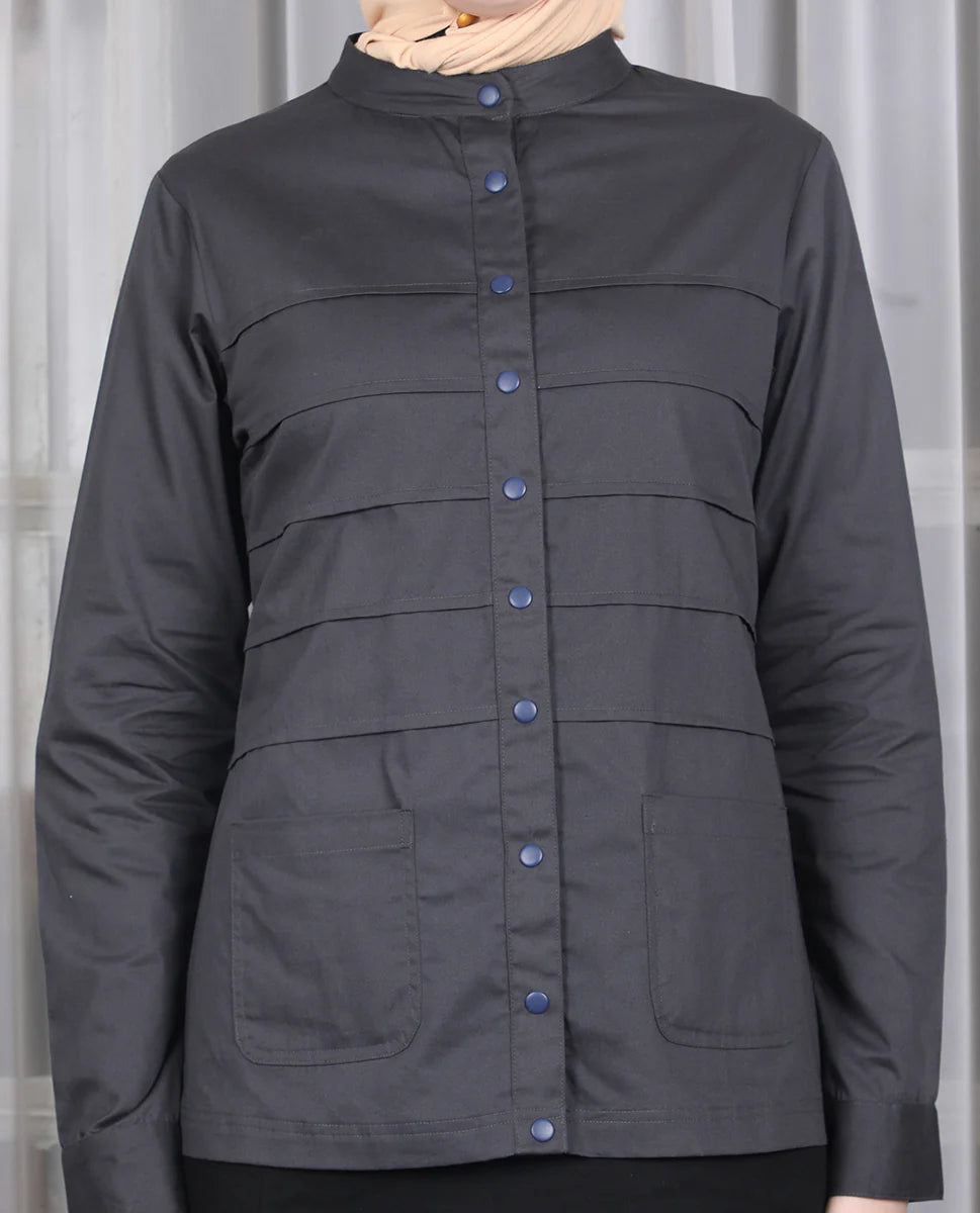 Urban Fashionista Mock Jacket Jilbab