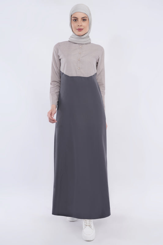 Calm Contrast Smart Look Jilbab