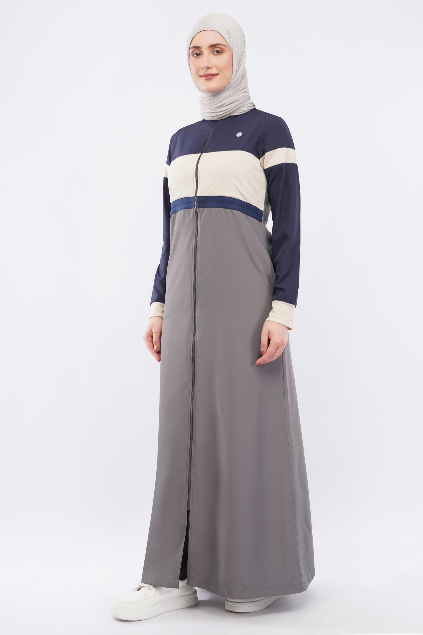 Urban Flow Gret And Navy Jilbab