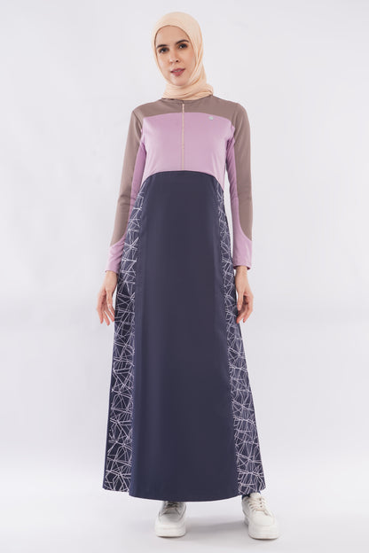 Mauve Story Color Contrast Jilbab