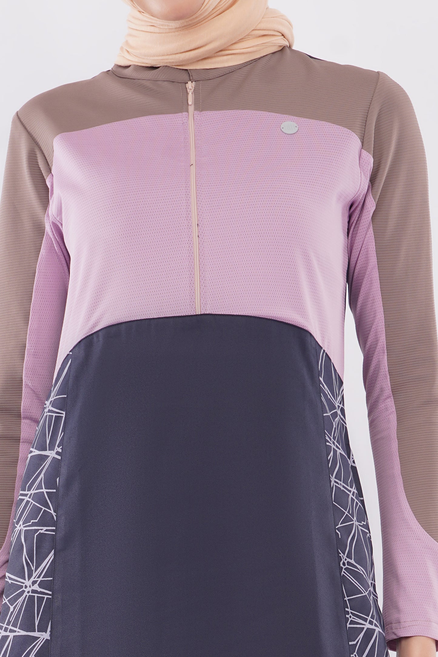 Mauve Story Color Contrast Jilbab