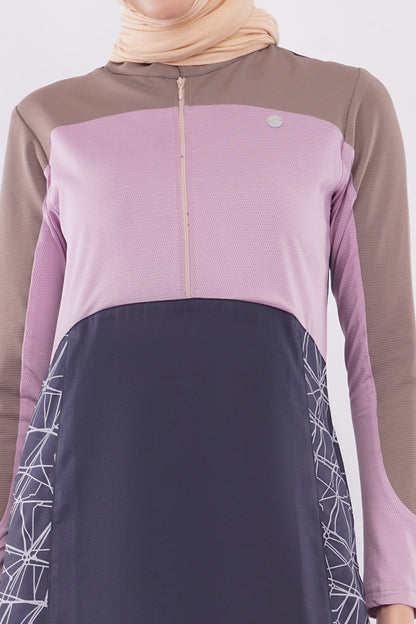 Mauve Story Color Contrast Jilbab