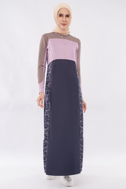 Mauve Story Color Contrast Jilbab