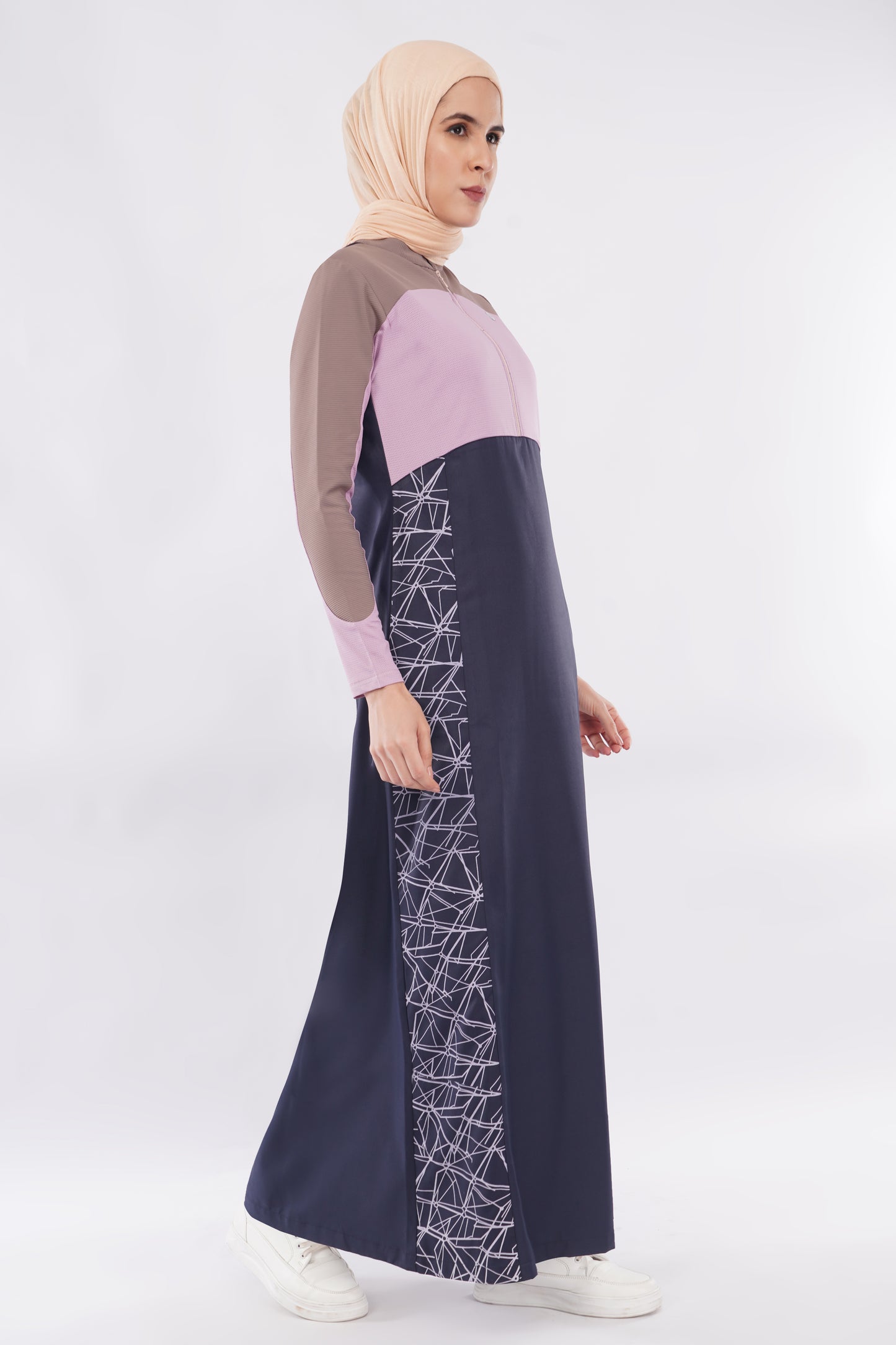 Mauve Story Color Contrast Jilbab