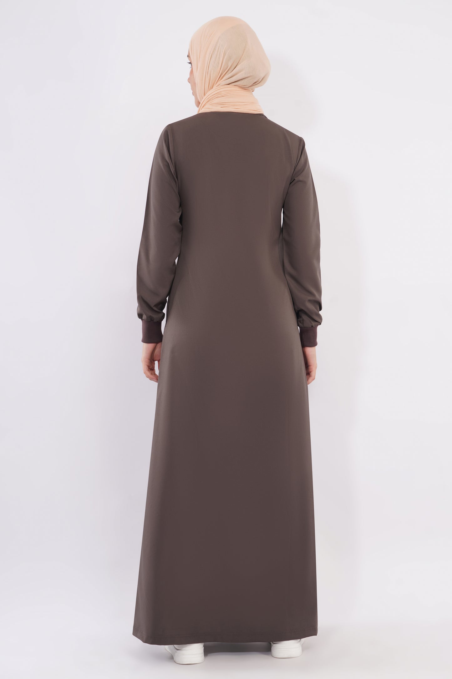 Abstract Edge Full Front Open Jilbab